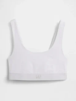 Organic Stretch Cotton Gap Logo Bralette