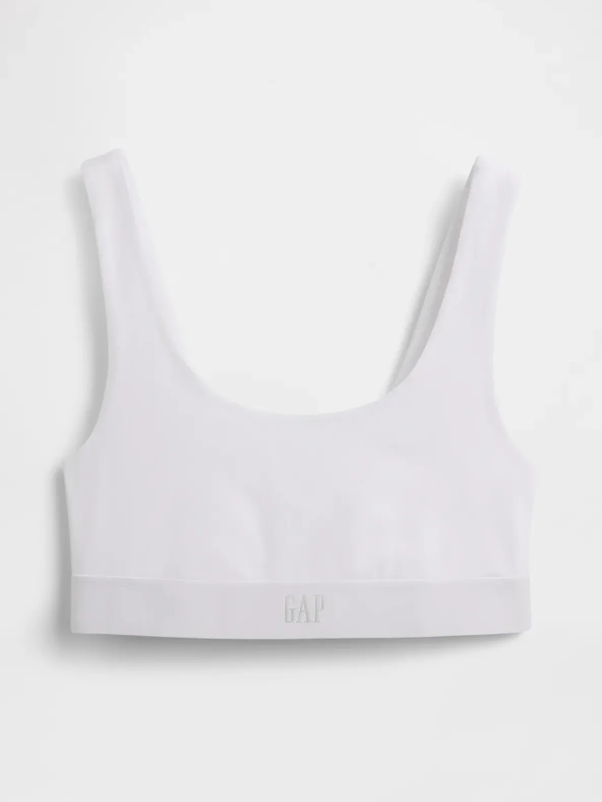 Organic Stretch Cotton Gap Logo Bralette