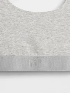 Organic Stretch Cotton Gap Logo Bralette