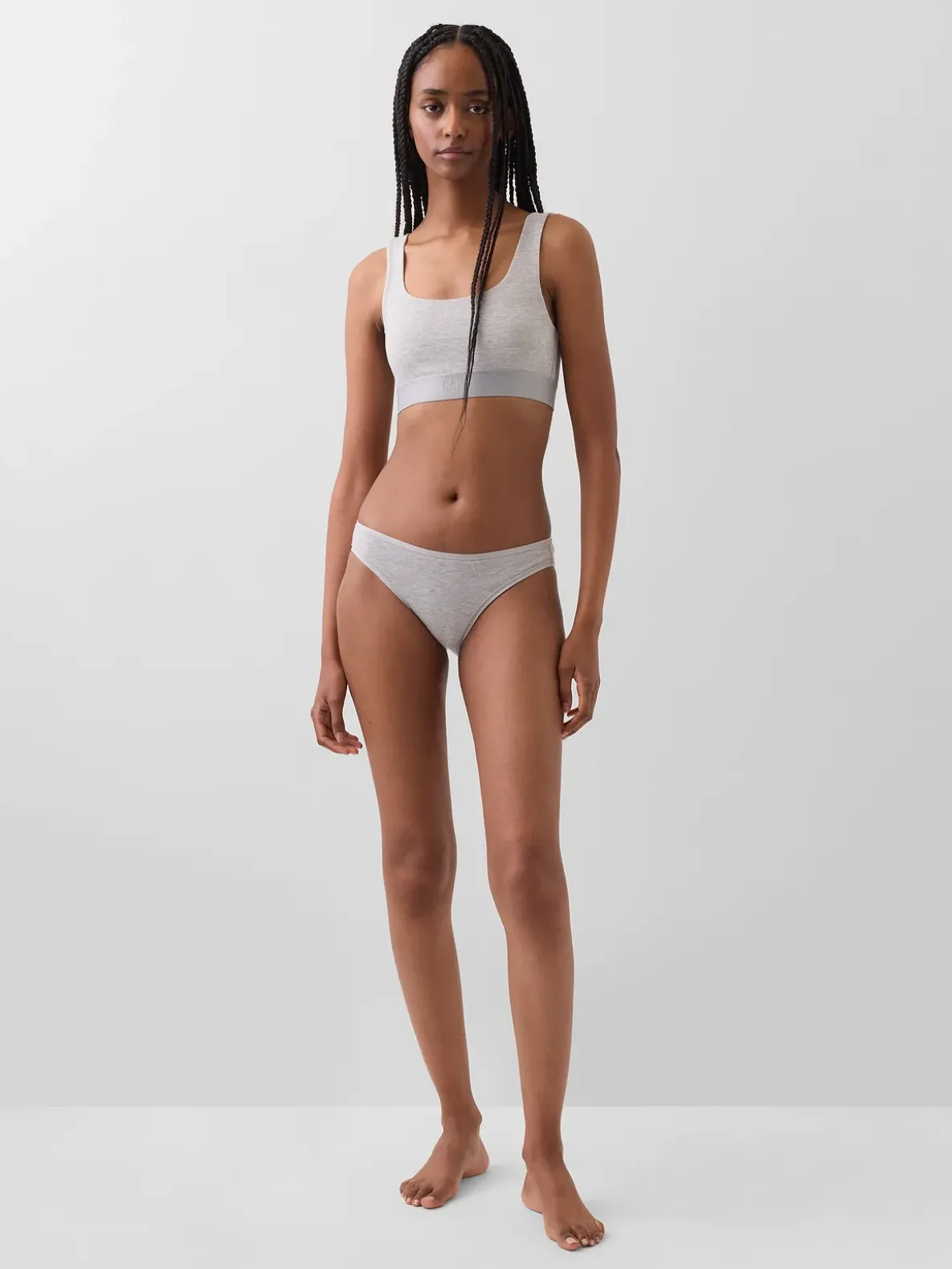 Organic Stretch Cotton Gap Logo Bralette