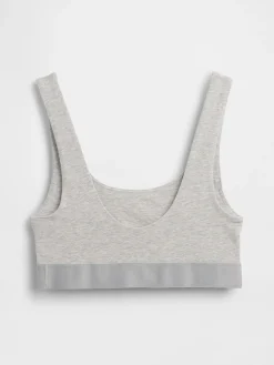 Organic Stretch Cotton Gap Logo Bralette