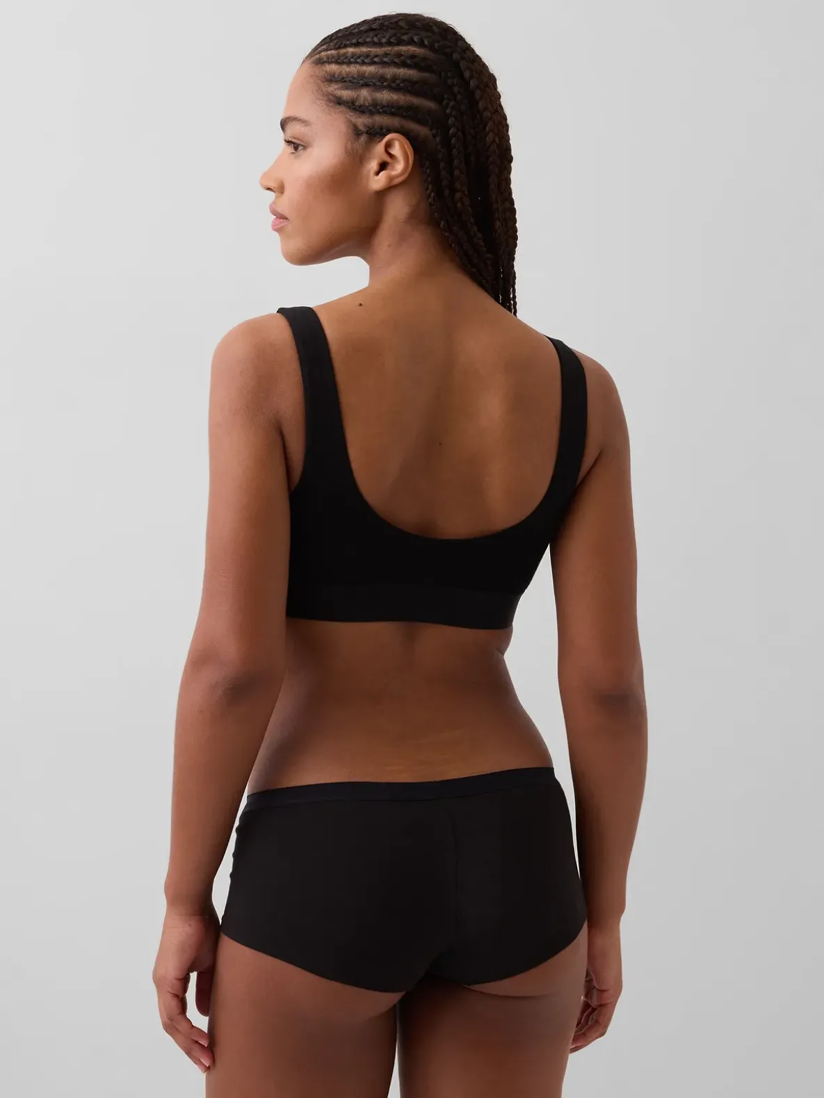 Organic Stretch Cotton Gap Logo Bralette