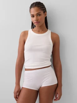 Organic Stretch Cotton High Rise Shorty