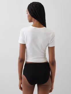 Organic Stretch Cotton High Rise Bikini