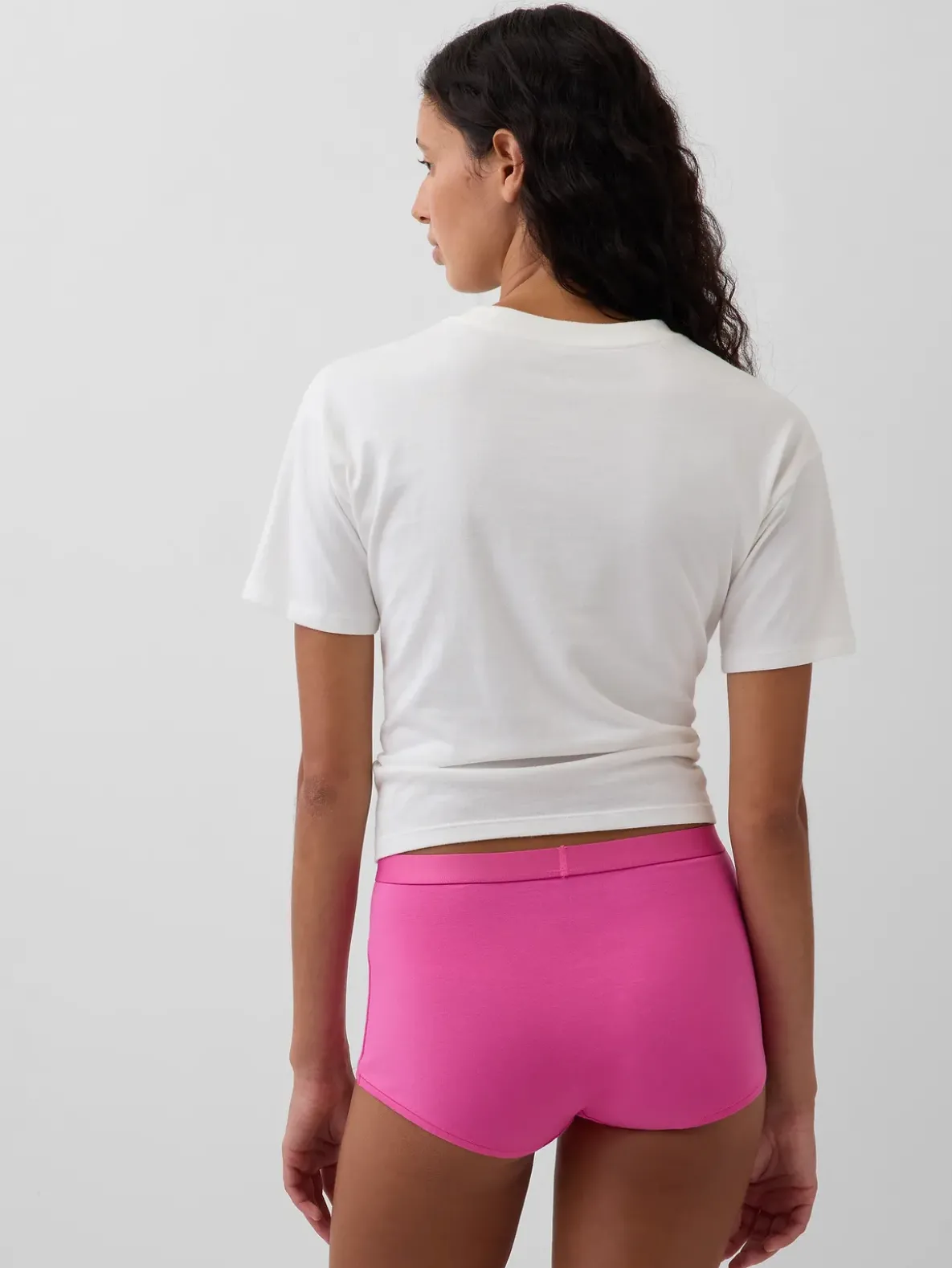 Organic Stretch Cotton High Rise Shorty