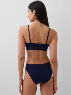 Organic Stretch Cotton Logo Bralette