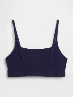 Organic Stretch Cotton Logo Bralette