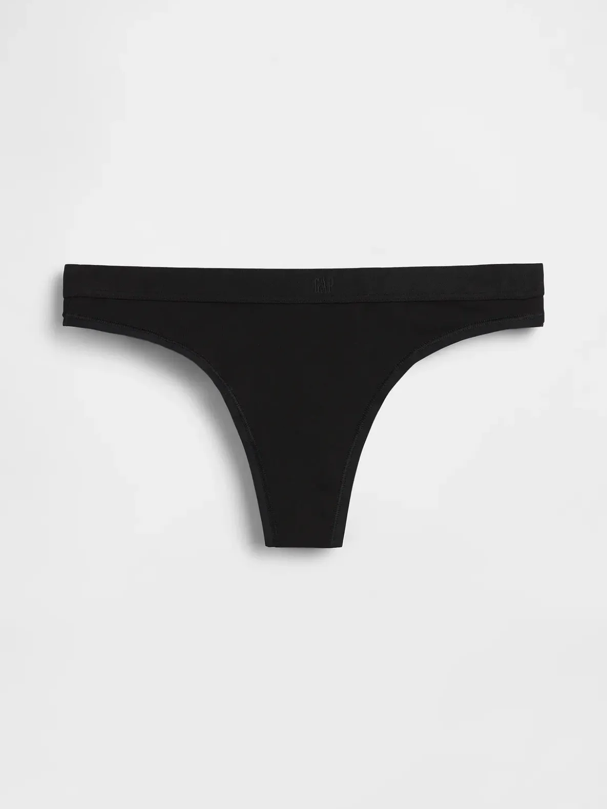 Organic Stretch Cotton Logo Thong