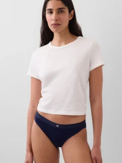 Organic Stretch Cotton Logo Bikini