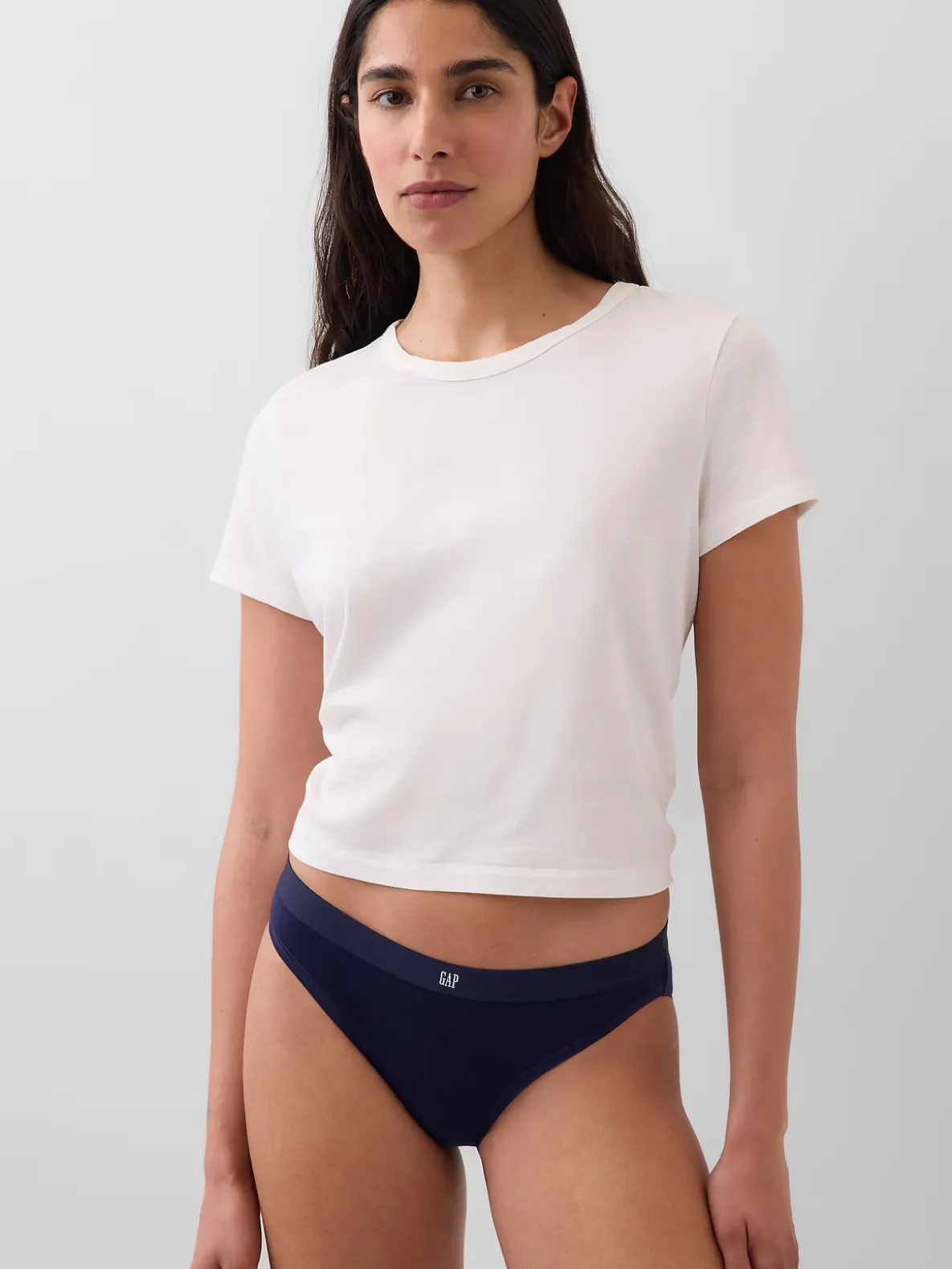 Organic Stretch Cotton Logo Bikini