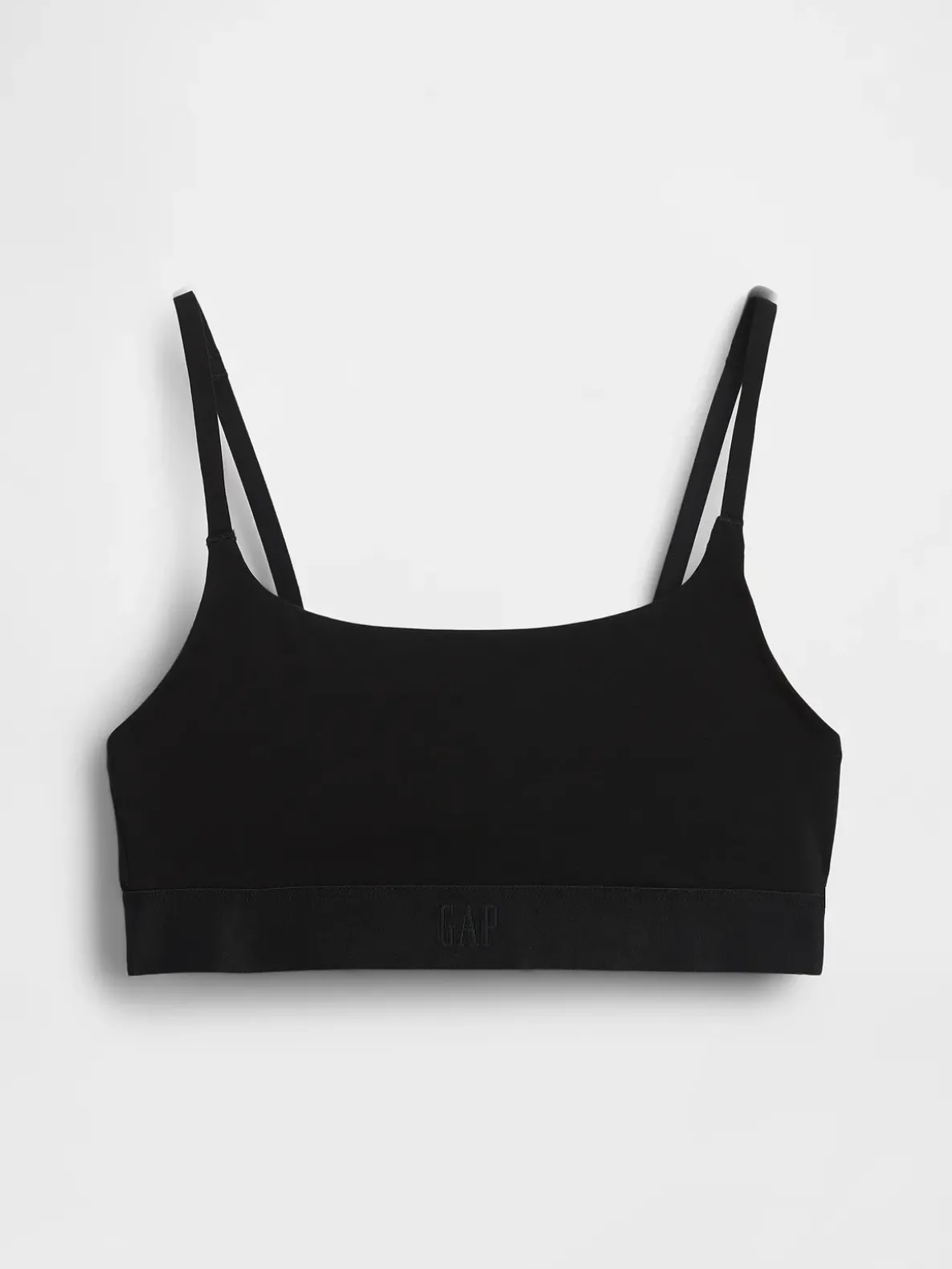 Organic Stretch Cotton Logo Bralette
