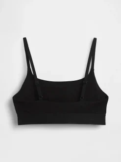 Organic Stretch Cotton Logo Bralette