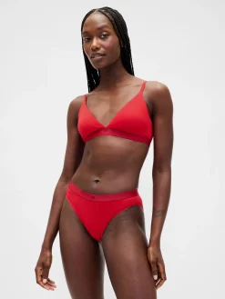 Organic Stretch Cotton Logo Bikini