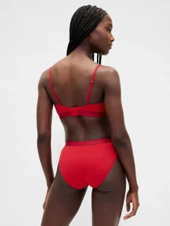 Organic Stretch Cotton Logo Bikini