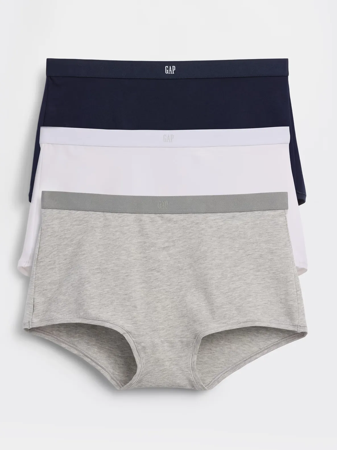 Organic Stretch Cotton Logo Shorty (3-Pack)