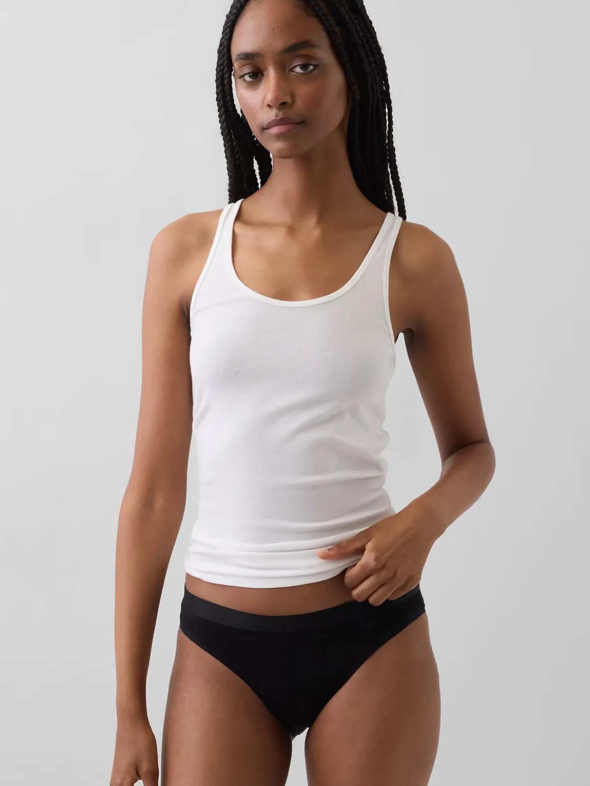 Organic Stretch Cotton Logo Bikini