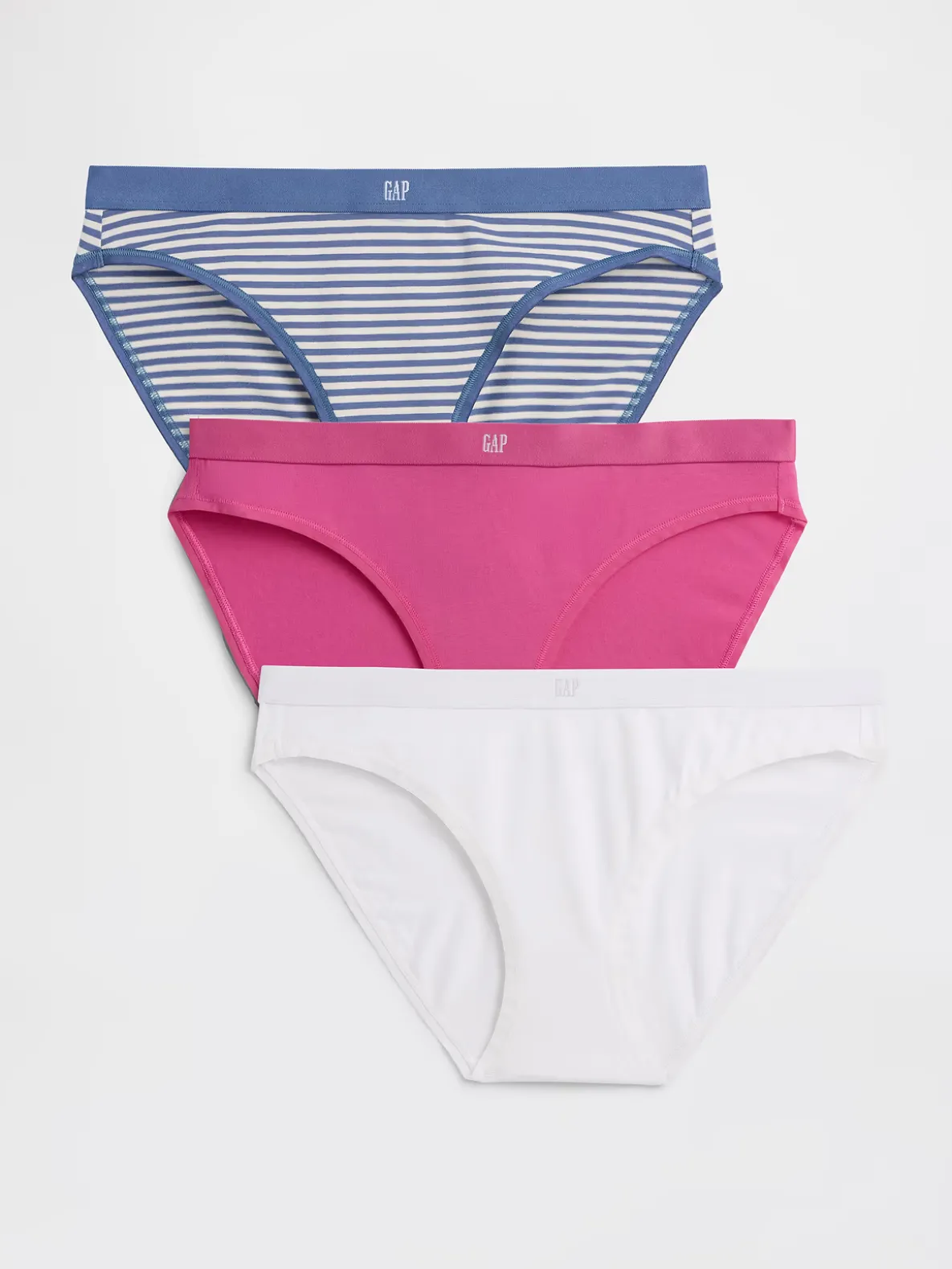 Organic Stretch Cotton Logo Bikini (3-Pack)