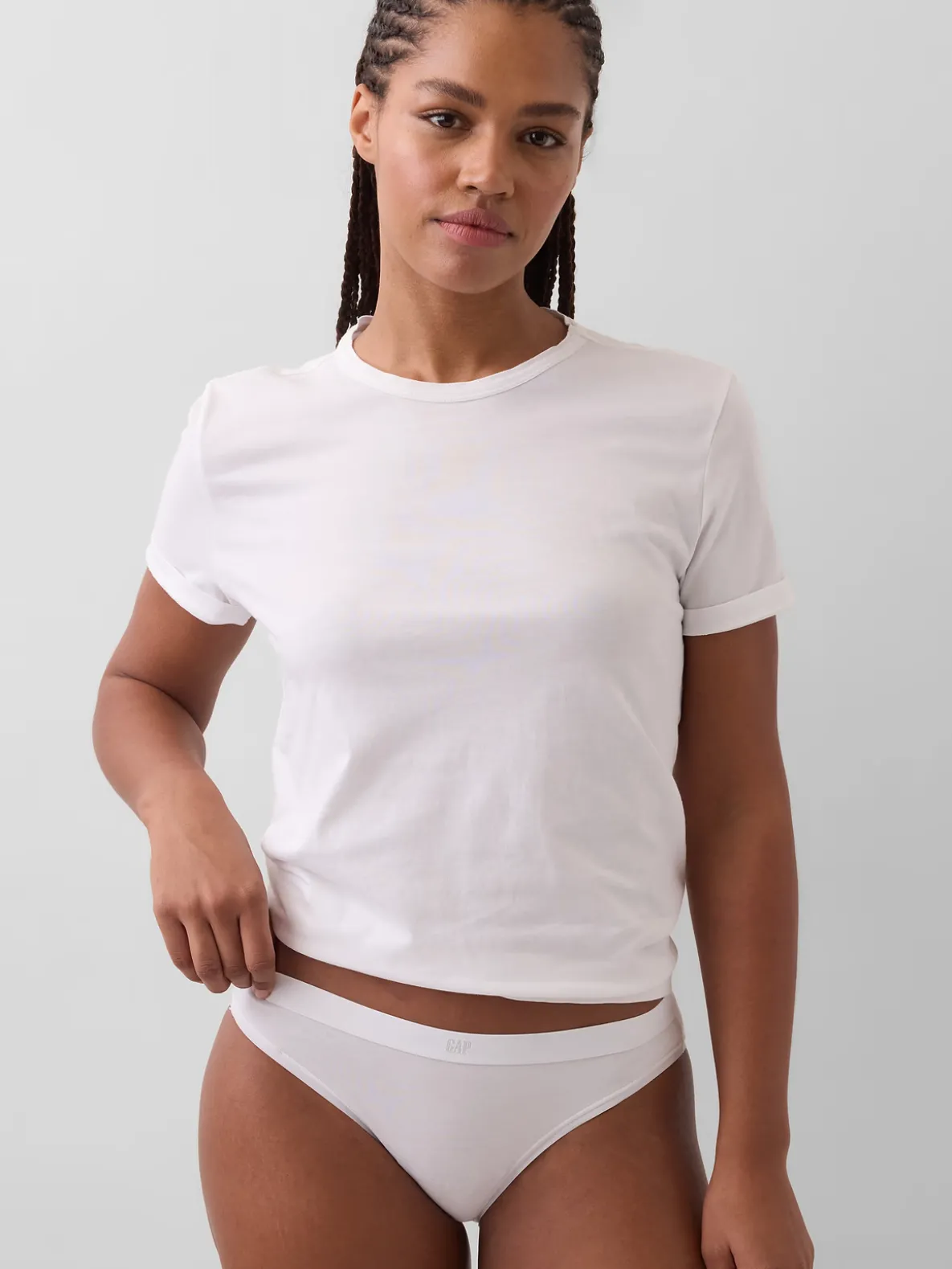 Organic Stretch Cotton Logo Bikini
