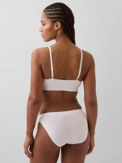 Organic Stretch Cotton Logo Bralette