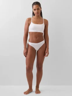 Organic Stretch Cotton Logo Bralette