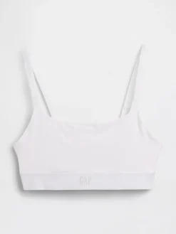 Organic Stretch Cotton Logo Bralette