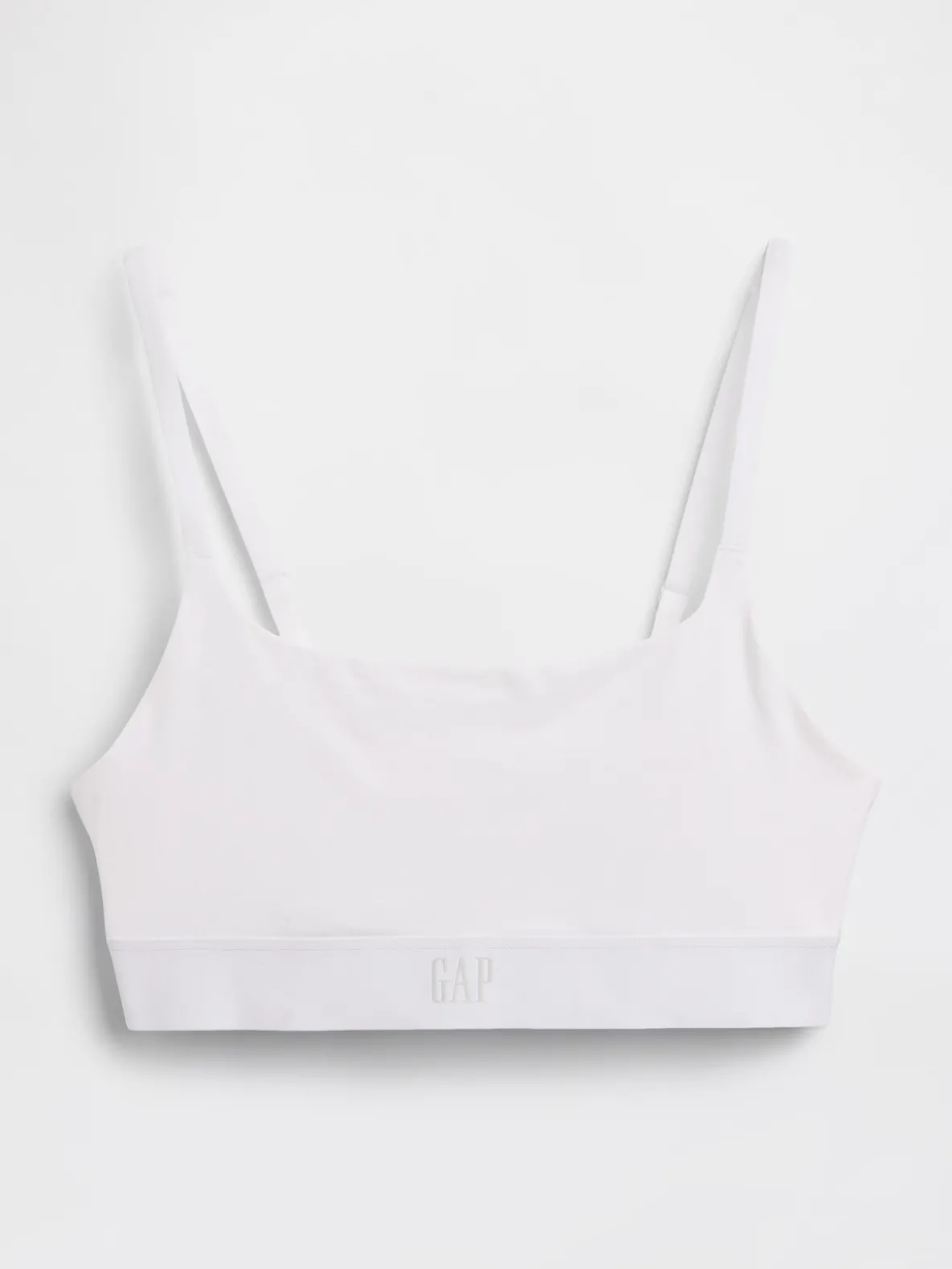 Organic Stretch Cotton Logo Bralette