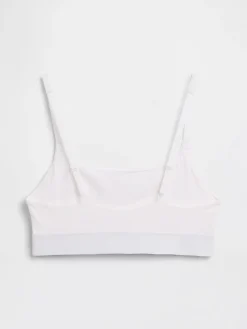 Organic Stretch Cotton Logo Bralette