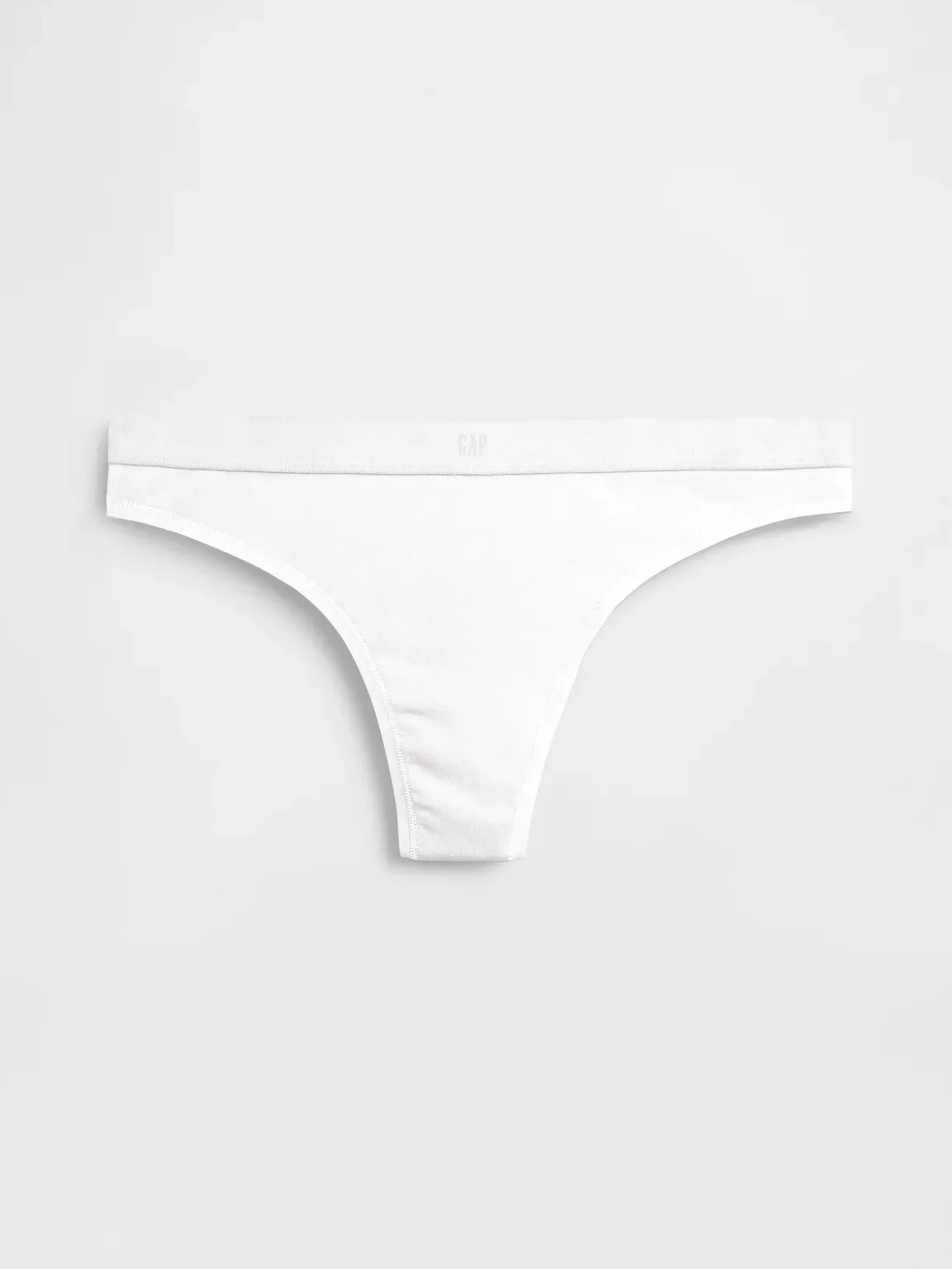 Organic Stretch Cotton Logo Thong