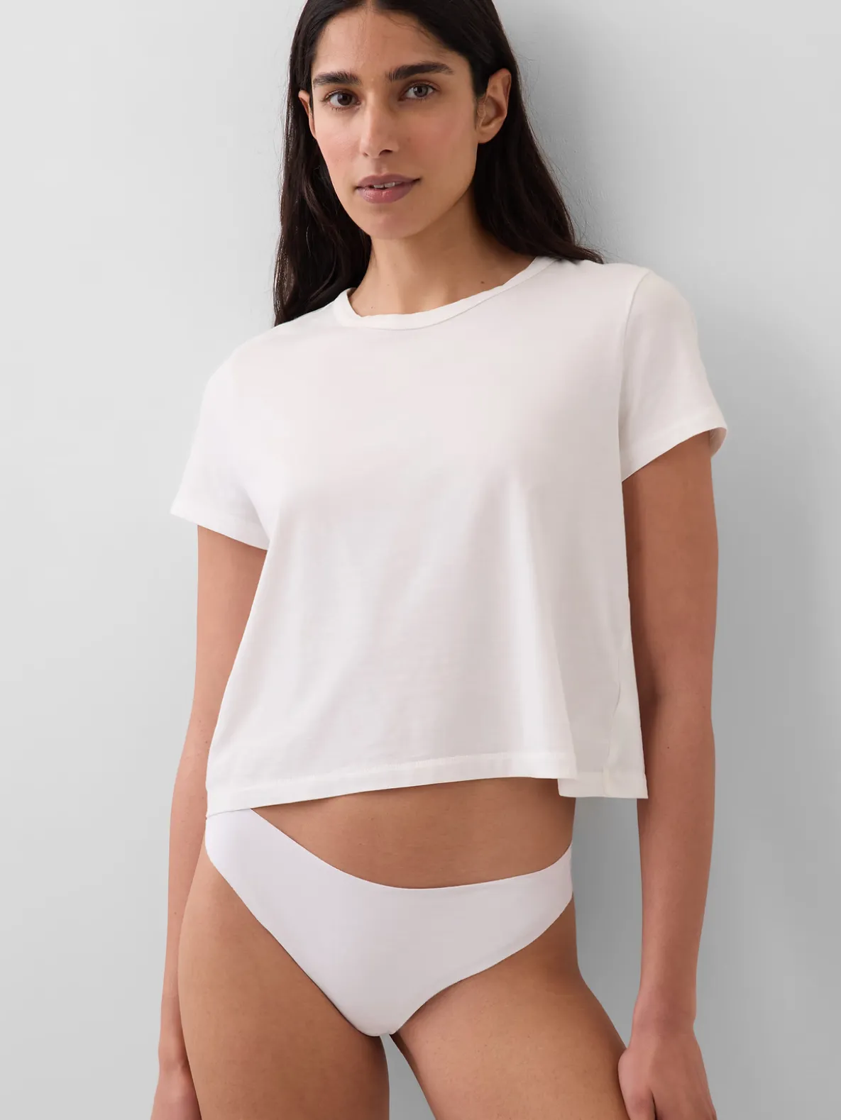 Organic Stretch Cotton No Show Thong
