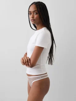 Organic Stretch Cotton Thong (3-Pack)