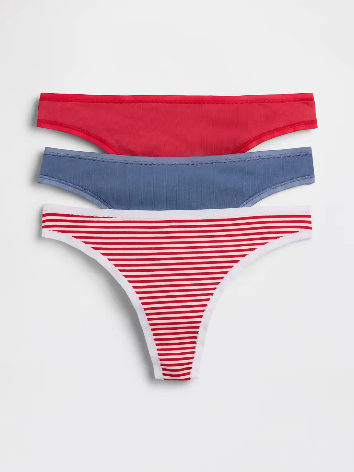 Organic Stretch Cotton Thong (3-Pack)