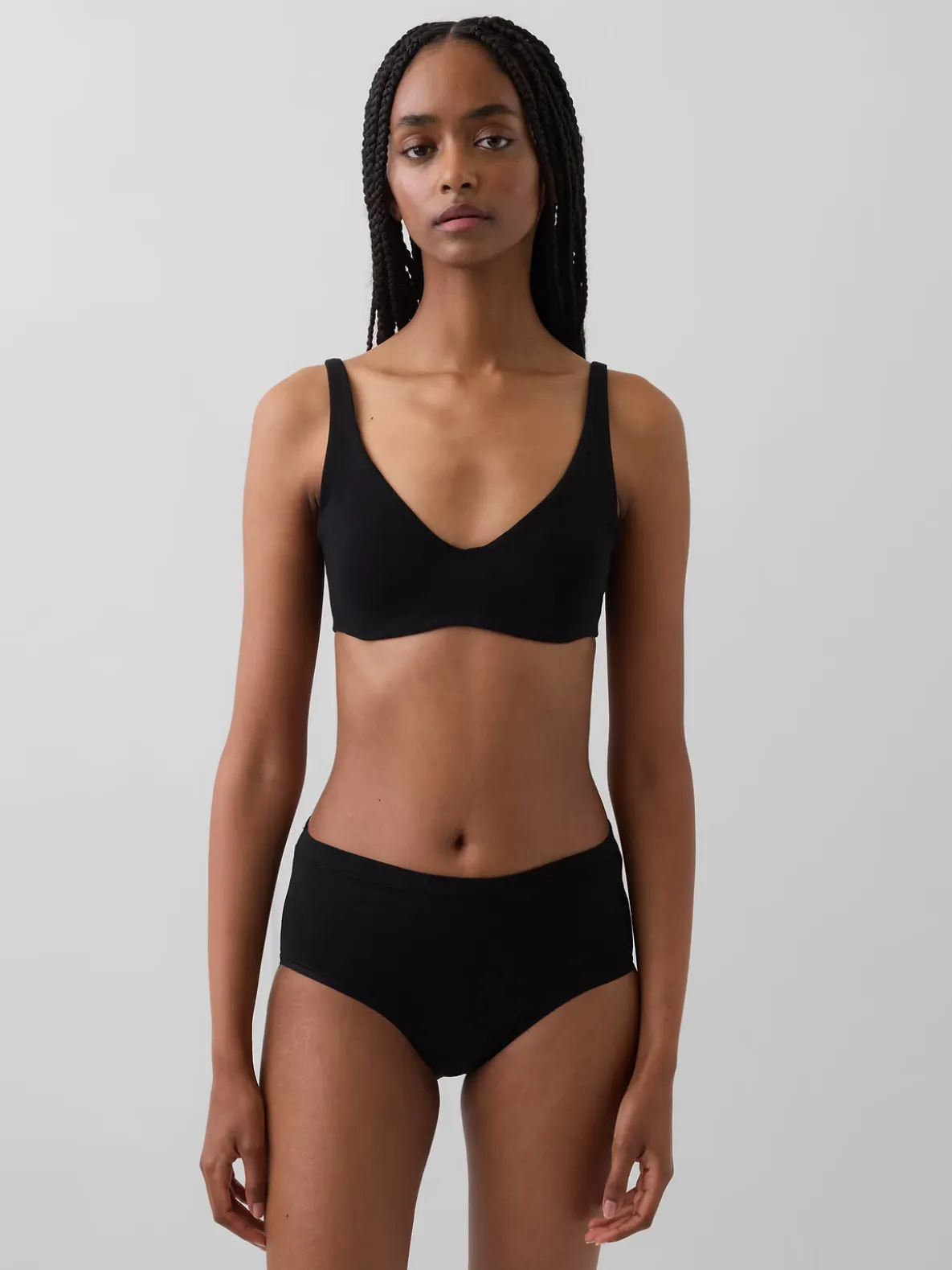 Organic Stretch Cotton Unlined Bra
