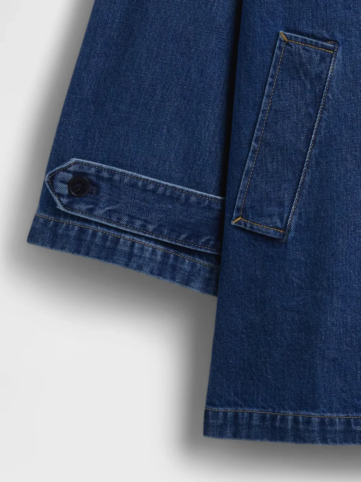 Oversized Denim Car Coat