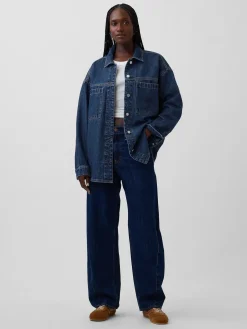 Oversized Denim Shirt Jacket
