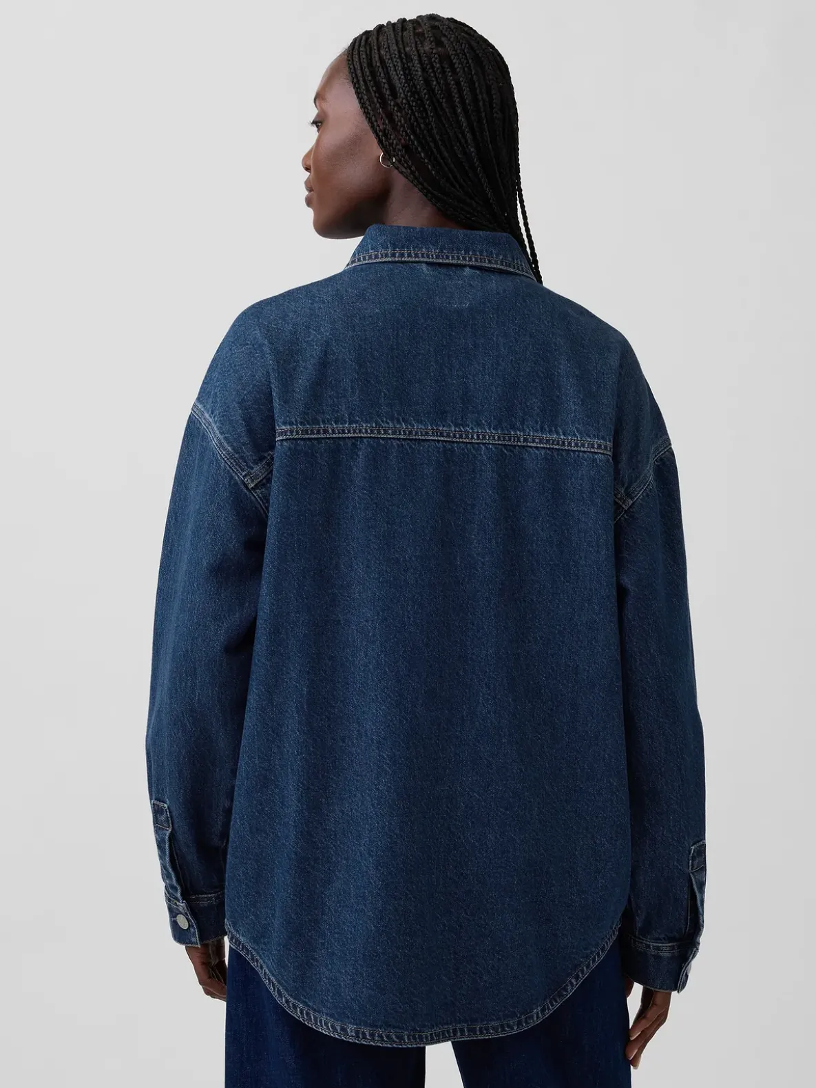 Oversized Denim Shirt Jacket