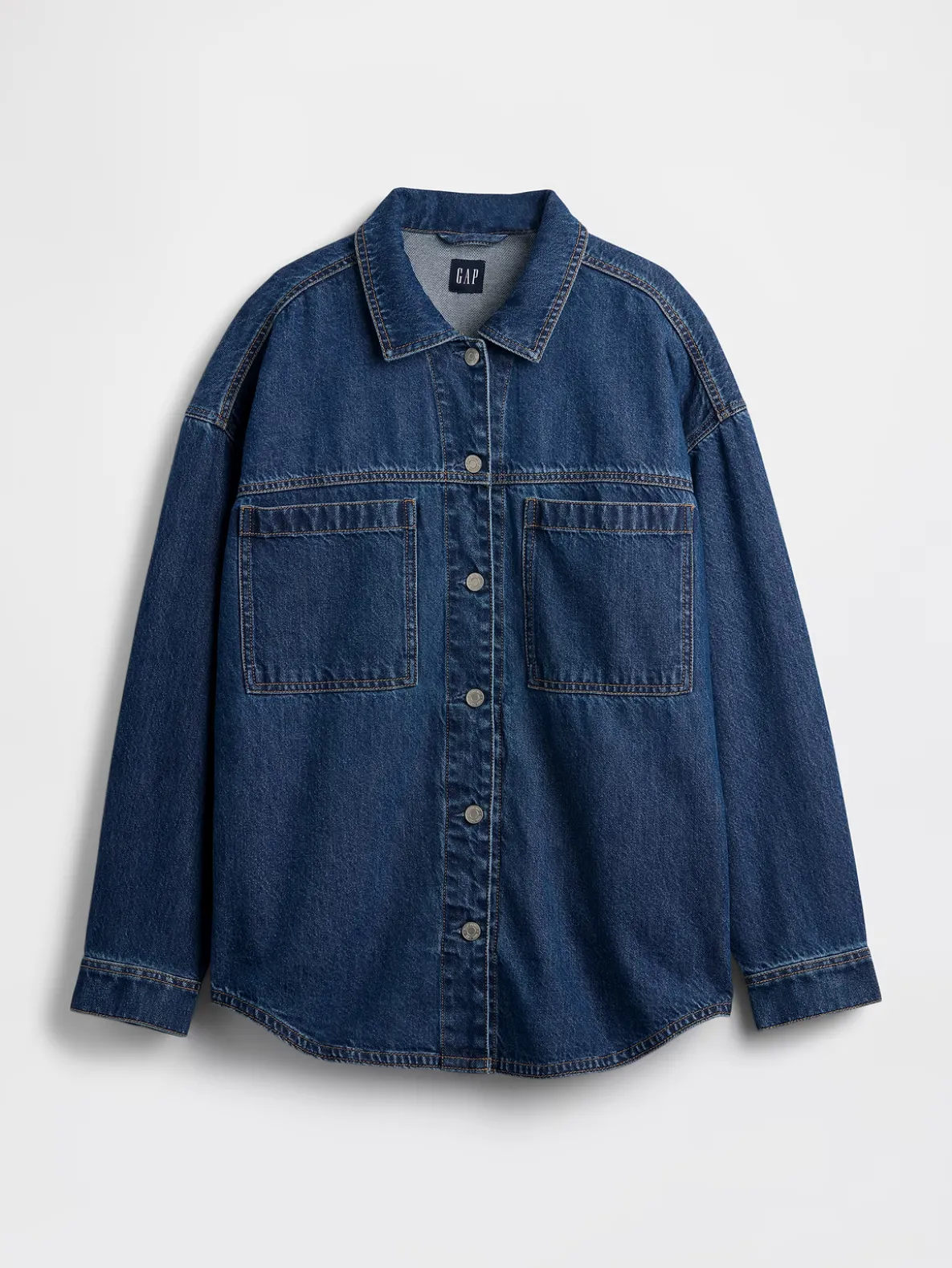 Oversized Denim Shirt Jacket