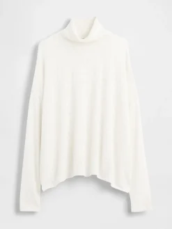 Oversized Pointelle Turtleneck