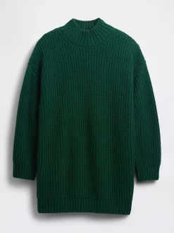 Oversized Turtleneck Mini Sweater Dress