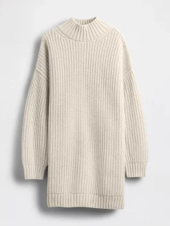 Oversized Turtleneck Mini Sweater Dress
