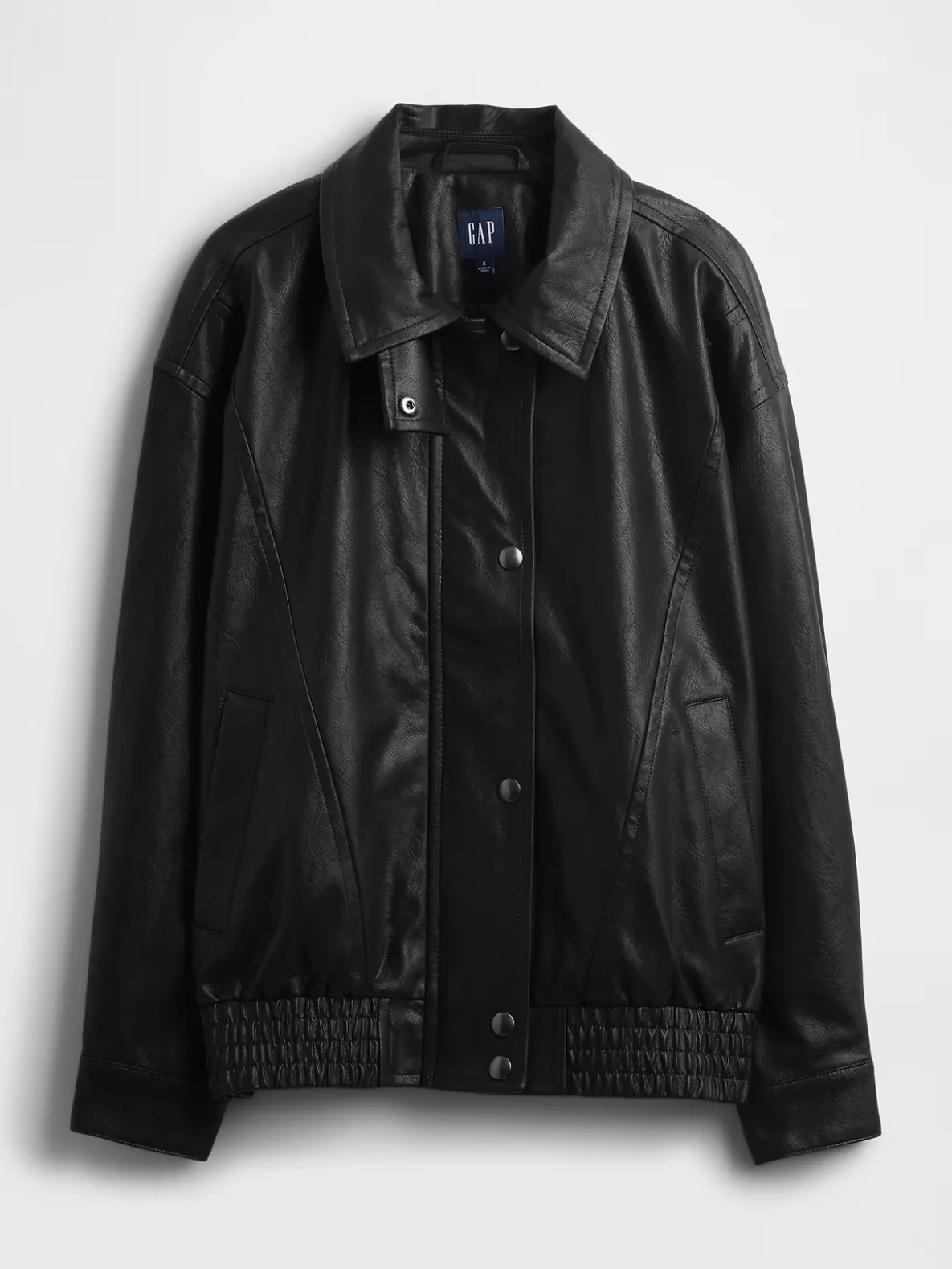 Oversized Vegan Leather Jacket
