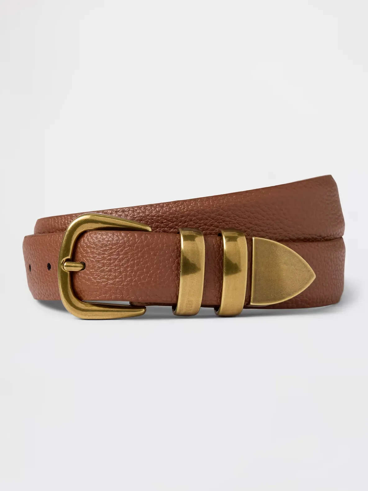 Pebbled Leather Belt