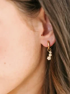 Pierced Co Daisy Crawler Charm For Huggie Earrings