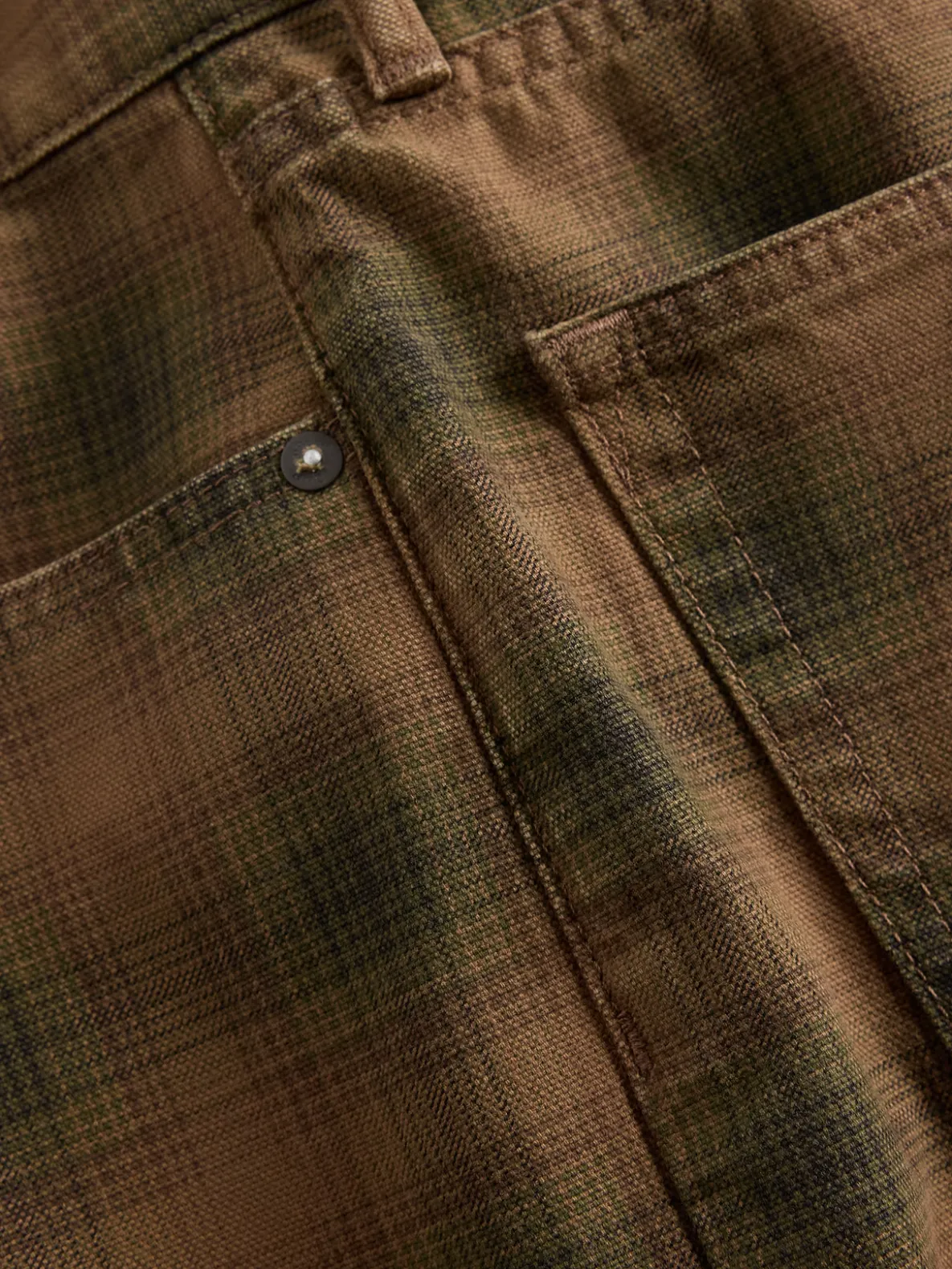 Plaid Canvas Shorts