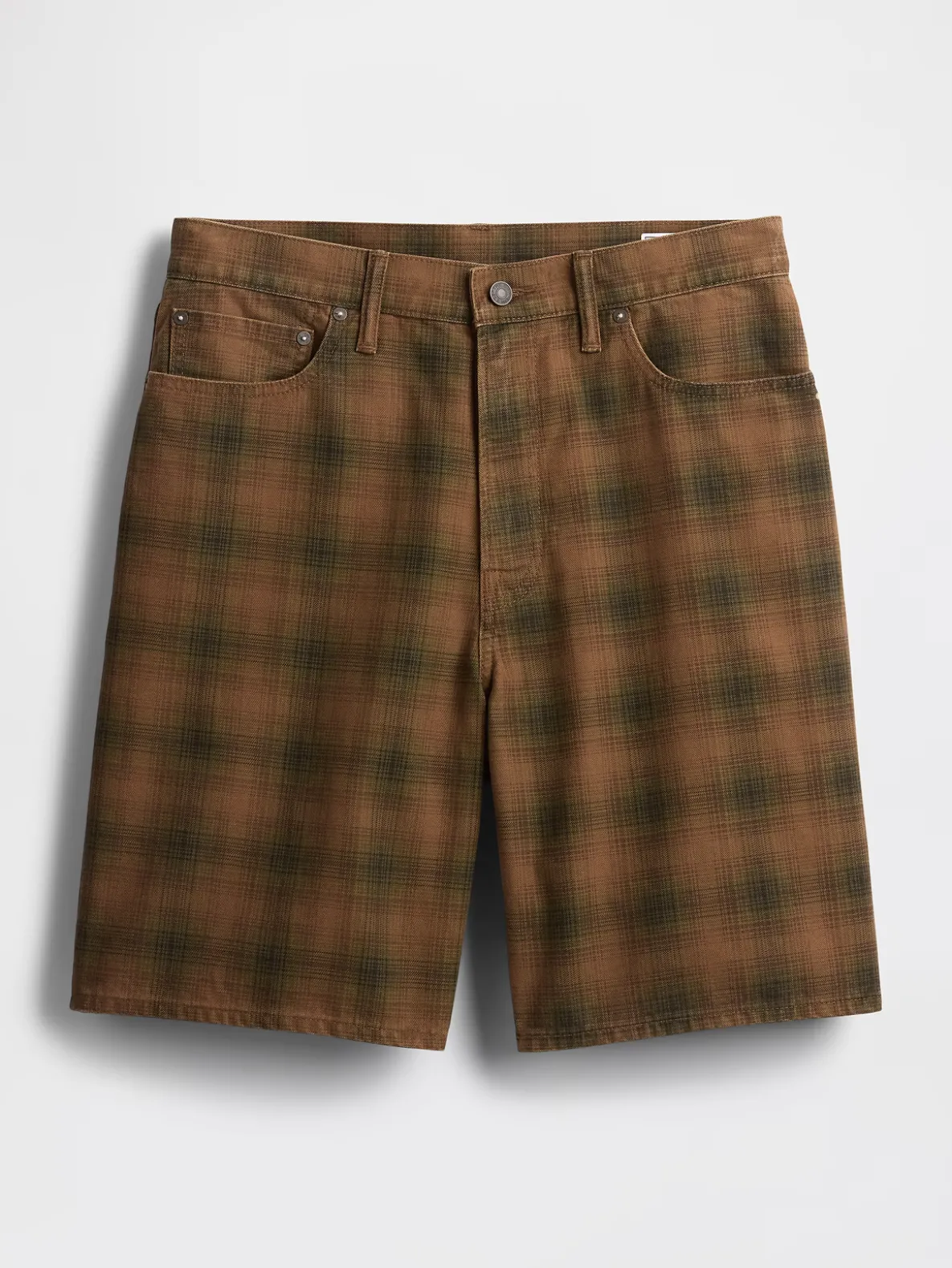 Plaid Canvas Shorts