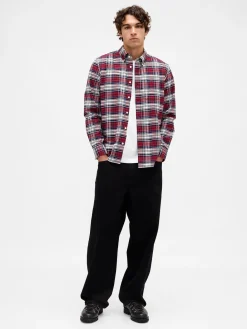 Plaid Oxford Button-Down Shirt