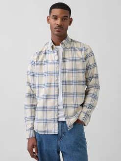 Plaid Oxford Button-Down Shirt