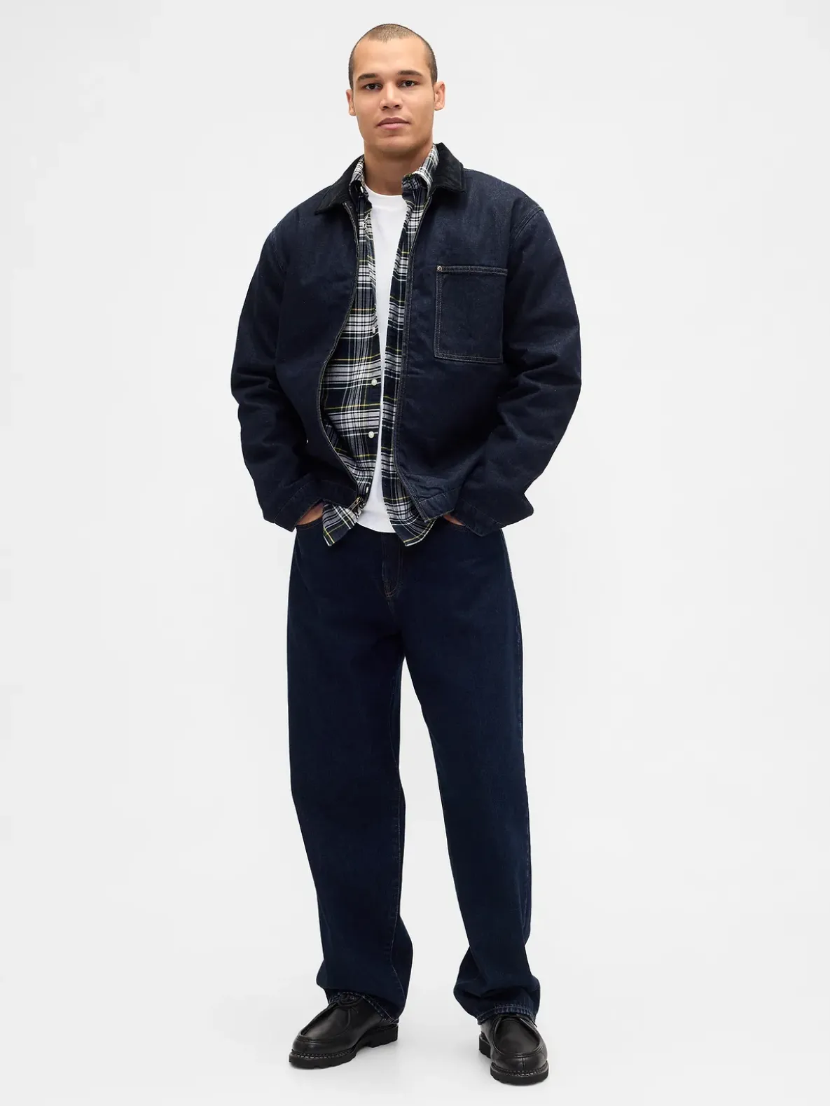 Plaid Oxford Button-Down Shirt