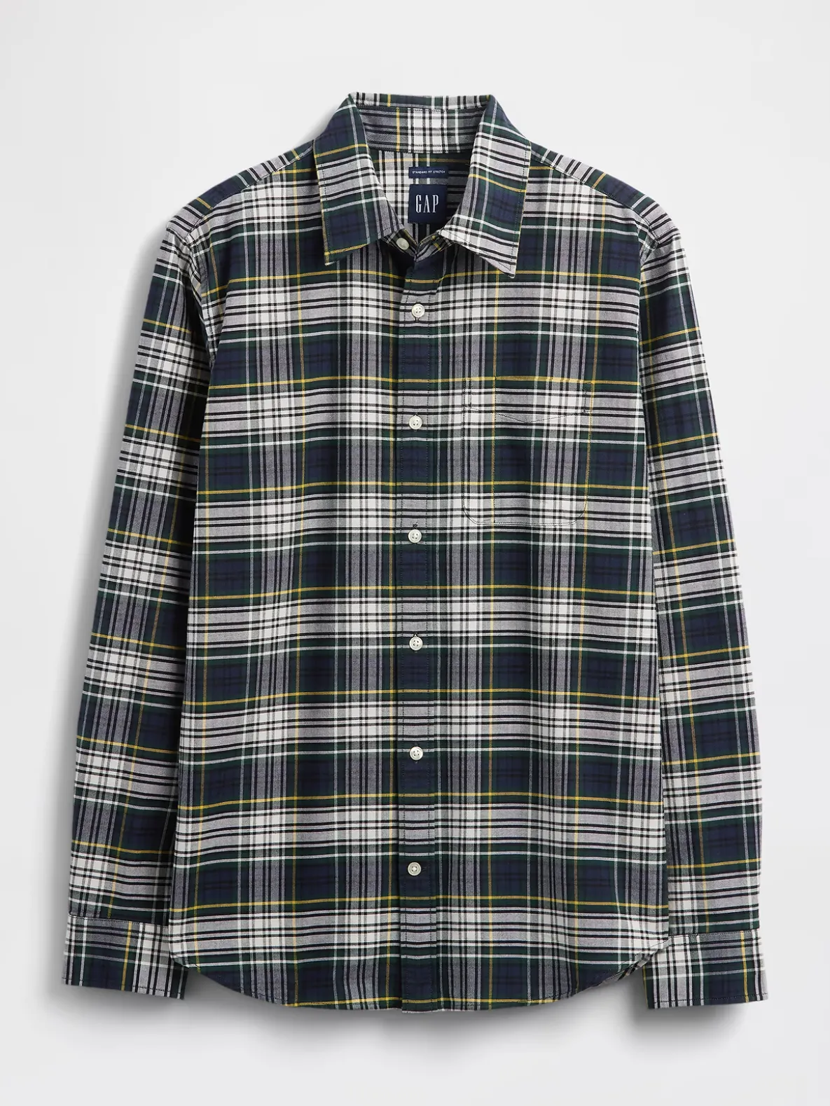Plaid Oxford Button-Down Shirt
