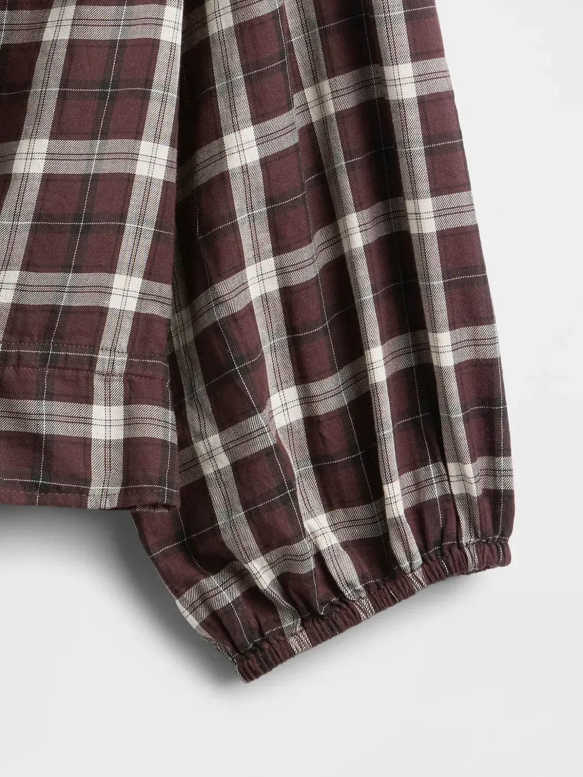 Plaid Tie-Waist Top