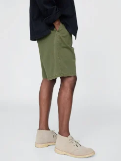 Pleated Khaki Shorts